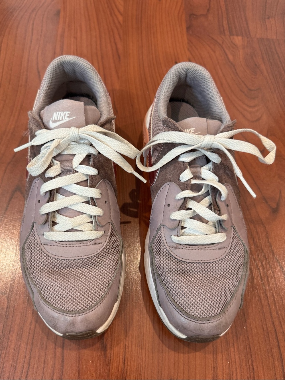 Nike Women's Air Max 90 Metallic Pink and Purple Gray Sneaker size youth 7